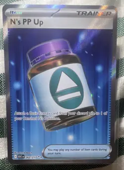 Pokemon N's PP Up Trainer-Item Rare Holo ASC 262/217 Pokemon TCG Card - Image 1