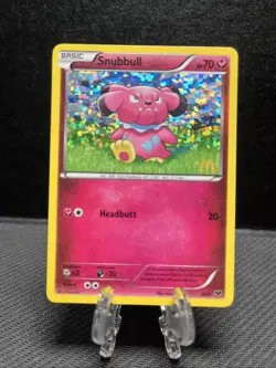 Snubbull 8/12 McDonald's Promo Holo Pokemon Card - Image 1