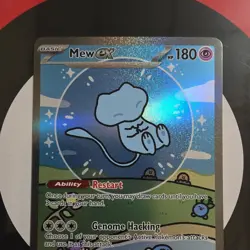 Pokemon TCG Mew ex Basic Psychic EX Holo 180 HP 232/091 PAF USGMEN Card - Image 1