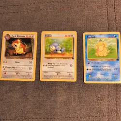 Pokemon Card Lot Team Rockets Pokemon Unlimited - Image 1