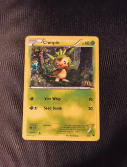 McDonald's Chespin Holo Rare Card 2/12 Promo - Image 1