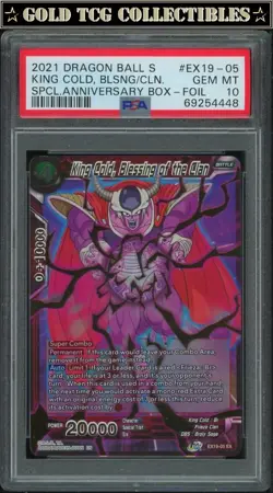 PSA 10 ⭐ King Cold Anniversary Alt Art Promo Card Super DBS DBZ Z Heroes - Image 1