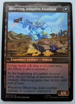 MTG Blitzwing, Cruel Tormentor Blitzwing, Adaptive Assailant Foil Universe LP - Image 2