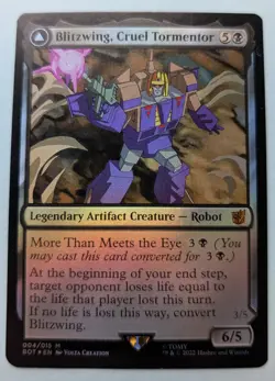 MTG Blitzwing, Cruel Tormentor Blitzwing, Adaptive Assailant Foil Universe LP - Image 3