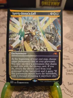 MTG Spirit-Sister's Call Kamigawa: Neon Dynasty Regular Showcase Mythic NM - Image 1