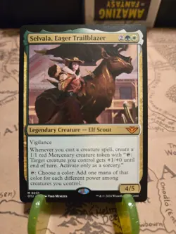 MTG Selvala, Eager Trailblazer Outlaws of Thunder Junction Regular Mythic NM - Image 1