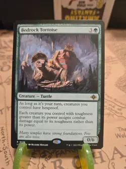 MTG Bedrock Tortoise The Lost Caverns of Ixalan Regular Rare NM - Image 1