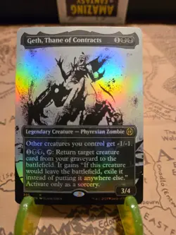 MTG Geth, Thane of Contracts Phyrexia: All Will Be One Foil Rare NM - Image 1