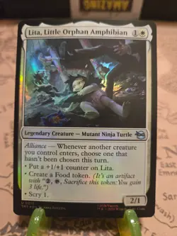 MTG Lita, Little Orphan Amphibian Teenage Mutant Ninja Turtles Foil Uncommon NM - Image 1