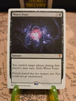 MTG Worst Fears Mystery Booster 2 Regular White Border Mythic LP - Image 1