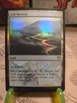 MTG Ash Barrens Commander Masters Foil Common NM - Image 1