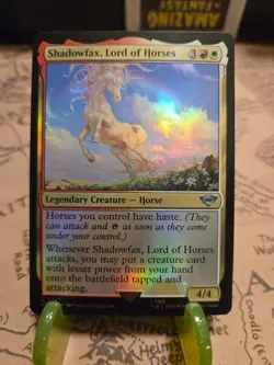 MTG Shadowfax, Lord of Horses the Lord of the Rings Foil Uncommon NM - Image 1