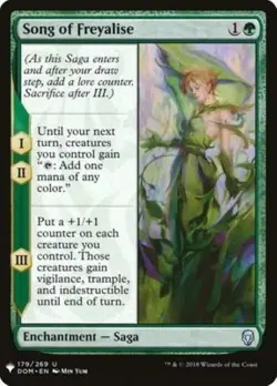 MTG Song of Freyalise Mystery Booster/The List Regular uncommon NM - Image 1