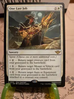 MTG One Last Job Outlaws of Thunder Junction Regular Rare NM - Image 1