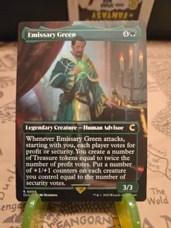 MTG Emissary Green Ravnica: Clue Edition Regular Borderless Rare NM - Image 1