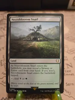 MTG Necroblossom Snarl Commander: the Lord of the Rings Regular Rare NM - Image 1