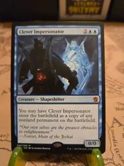 MTG Clever Impersonator Khans of Tarkir Regular Mythic NM - Image 1