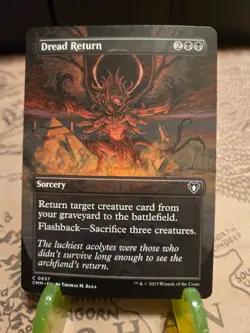 MTG Dread Return Commander Masters Regular Borderless Uncommon NM - Image 1