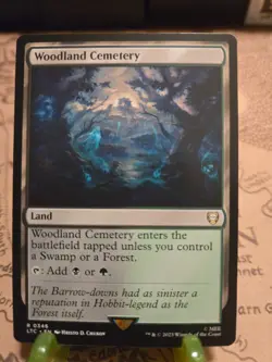 MTG Woodland Cemetery Commander: the Lord of the Rings Regular Rare NM - Image 1