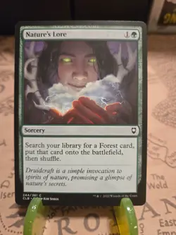 MTG Nature's Lore Commander Legends: Battle for Baldur's Gate Regular Common NM - Image 1