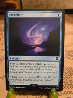 MTG Preordain Commander: the Lord of the Rings Regular Common NM - Image 1