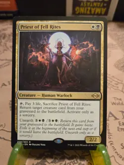 MTG Priest of Fell Rites Modern Horizons 2 Regular Rare NM - Image 1