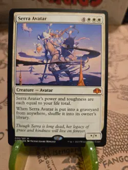 MTG Serra Avatar Dominaria Remastered Regular Mythic NM - Image 1