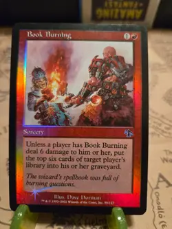MTG Book Burning Judgment Foil Common NM - Image 1