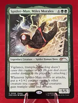 Spider-Man, Miles Morales - Foil NM - Spider-Man Magic The Gathering P0008 Promo - Image 3