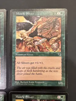 4x Muscle Sliver Tempest MTG Magic The Gathering LP MP - Image 3