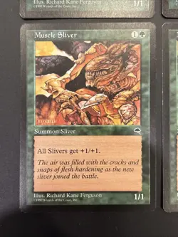 4x Muscle Sliver Tempest MTG Magic The Gathering LP MP - Image 4
