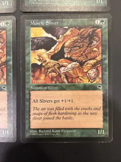 4x Muscle Sliver Tempest MTG Magic The Gathering LP MP - Image 5