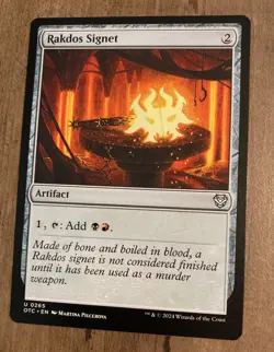 MTG Rakdos Signet Commander: Outlaws of Thunder Junction 0265 Regular Uncommon - Image 1