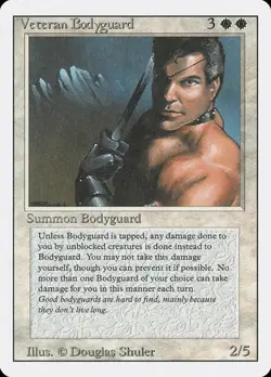 Veteran Bodyguard Revised Edition HP MTG - Image 1