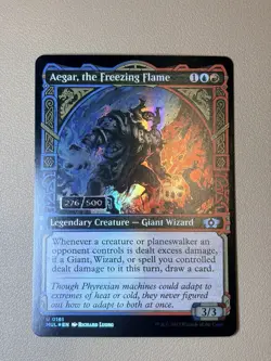 Aegar, the freezing flame (serialized 276/500) - Foil - English - MTG MUL - NM - Image 1