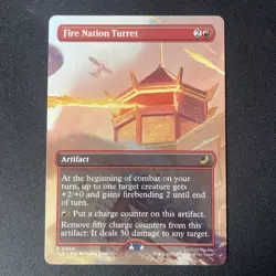 MTG - Fire Nation Turret - Borderless Rare #64 - Avatar: The Last Airbender NM - Image 1
