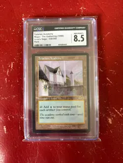 MTG Tolarian Academy Urza's Saga Beckett Graded 8.5 NM-MT+ - Image 1