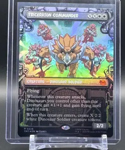 FOIL TRICERATON COMMANDER (SHOWCASE) (226) Teenage Mutant Ninja Turtles TMNT MTG - Image 1
