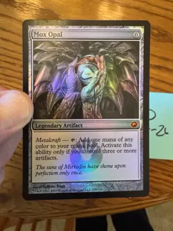 Magic: The Gathering Mox Opal Legendary Artifact Scars of Mirrodin Foil 2010 - Image 1