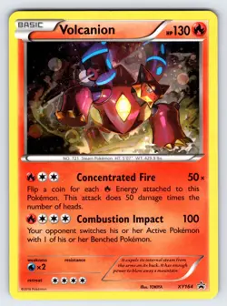 Volcanion XY164 2016 XY Black Star Promo Pokemon Card Cosmos Holo Rare - Lp/Vlp - Image 1
