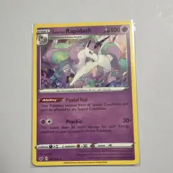 Pokemon Galarian Rapidash Swsh01 Sword & Shield Rare Regular 082/202 100 HP - Image 1