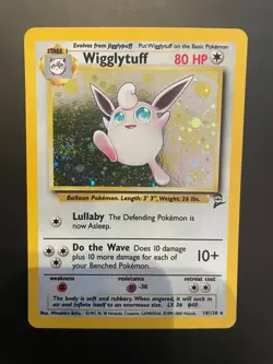 Pokemon Card: Wigglytuff 19/130 Wizards of the Coast Near Mint Foil Base Set 2 - Image 1