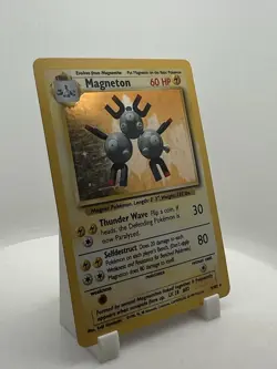 Magneton Holo 9/102 Base Set Unlimited Pokemon Card WOTC Vintage LP - Image 2
