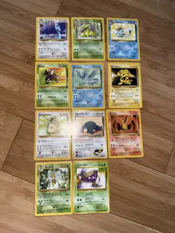 Rare Non Holo Fossil/Jungle/Team Rocket Lot Of 11 Pokemon Cards - Image 1
