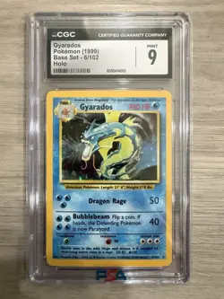 1999 Pokemon Gyarados CGC 9 Mint Holo #6 Base Set - Image 1