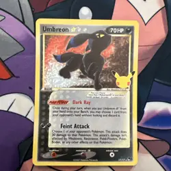 Pokemon TCG Umbreon Gold Star 17/17 Celebrations Classic Collection NM Condition - Image 1