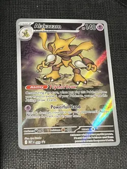 Pokemon TCG Alakazam Me: Mega Evolution Promo Holo 009 140 HP Stage 2 2015 - Image 1