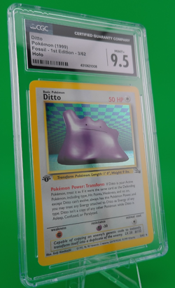 Ditto Holo #3 English Pokemon 1999 Fossil 1st Edition CGC 9.5 - Image 4