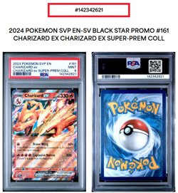 Pokemon Charizard ex #161 SVP Black Star Promo Super Premium Collection PSA 9 - Image 3