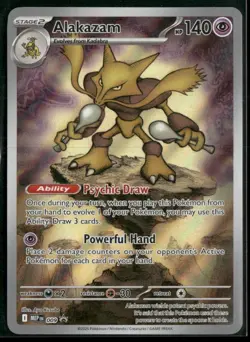 2025 Pokemon Alakazam Mega Evolution Promo Full Art Holo #009 - Image 1